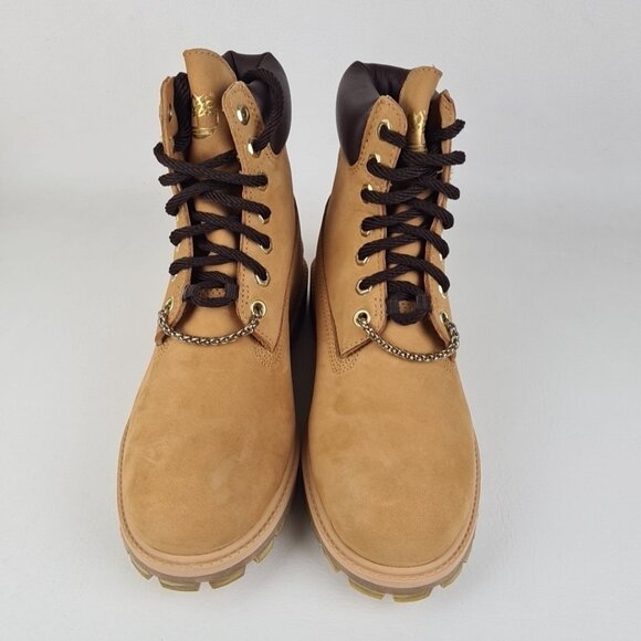 Timberland 6 In Dokie Rope Boots Wheat Outdoors Rare Men Vntg - Picture 4 of 11